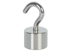fix-o-moll Magnethaken Neodym 41 mm x Ø 20 mm Silber 2 Stück* Laternen