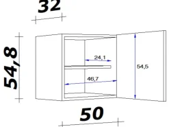 Flex-Well Classic Küchen-Oberschrank 50 cm Oslo Sonoma Eiche* Schränke