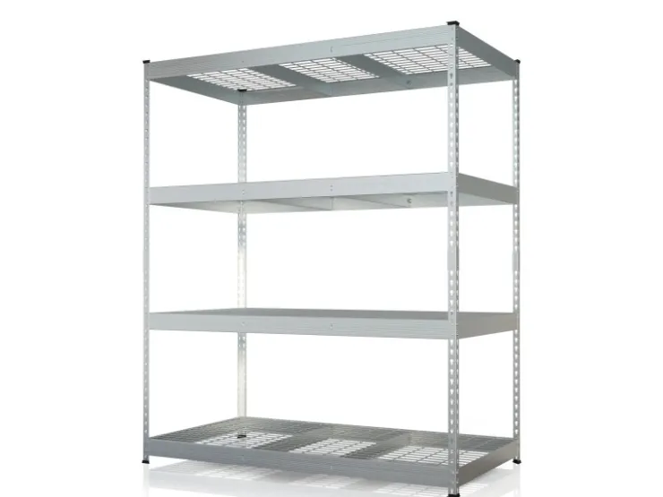Floordirekt Schwerlastregal Yukon Rivet 4 Böden 160 x 150 x 80 cm