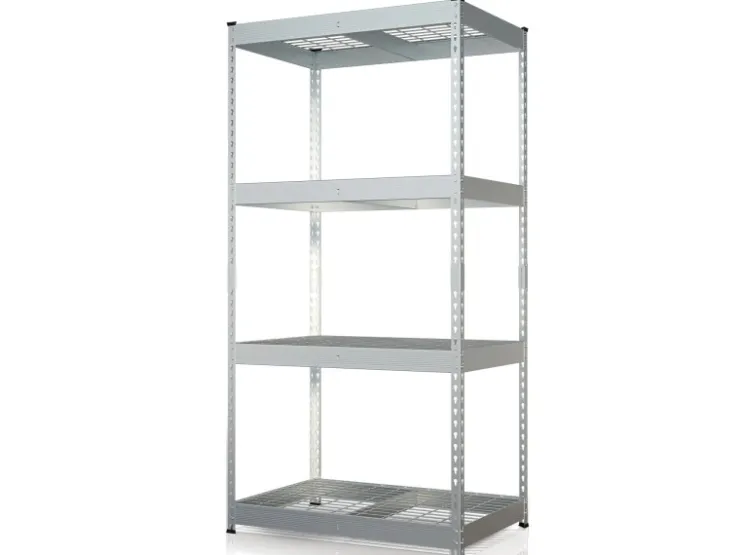 Floordirekt Schwerlastregal Yukon Rivet 4 Böden 180 x 90 x 60 cm* Schwerlastregal