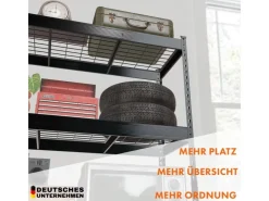 Floordirekt Schwerlastregal Yukon Rivet 5 Böden 180 x 90 x 45 cm