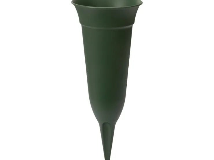 Florus Grabvase 26 cm grün