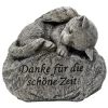 FlowerPower Flower Power Grabdekoration Memoria Hund und Katze auf Stein 2-fach Sortiert* Kerzen