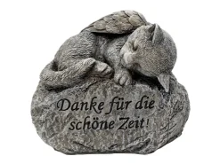FlowerPower Flower Power Grabdekoration Memoria Hund und Katze auf Stein 2-fach Sortiert* Kerzen