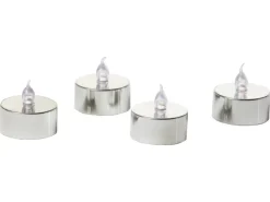 FlowerPower LED Teelichter Riga 4er Set sanft flackernd* Kerzen