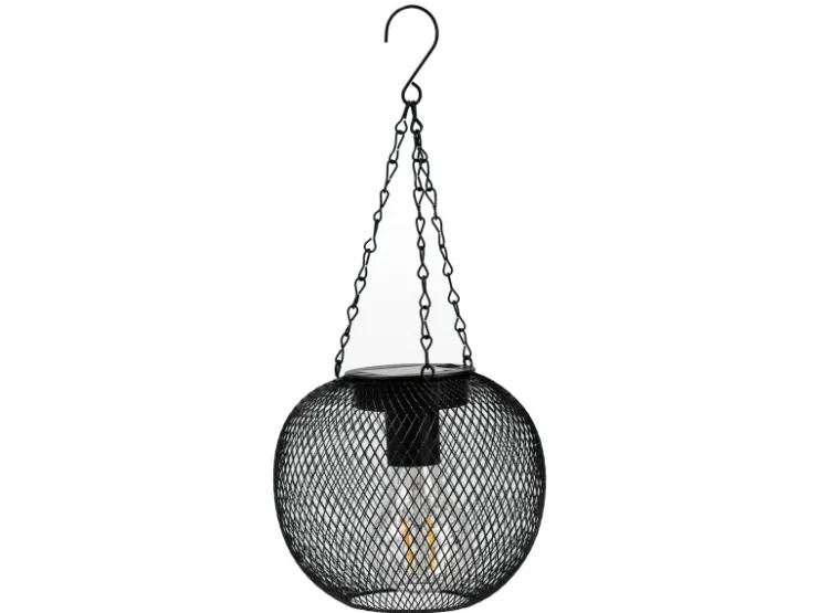 FlowerPower LED-Hängeleuchte Nina 2er-Set Ø 14,5 cm Schwarz
