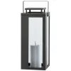 FlowerPower LED-Laterne Lucido Outdoor 40,5 cm x 16,5 cm x 16,5 cm Schwarz