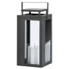 FlowerPower LED-Laterne Lucido Outdoor 31 cm x 15 cm x 15 cm Schwarz