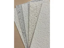 Floxxan Baumwollputz Montana 507 Cellulose Farbe Weiss mit Sand Putz Tapete Flüssigtapete