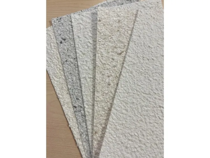 Floxxan Baumwollputz Montana 507 Cellulose Farbe Weiss mit Sand Putz Tapete Flüssigtapete
