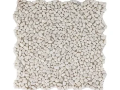 Flusskiesel White Matt 30,5 cm x 30,5 cm* Mosaik