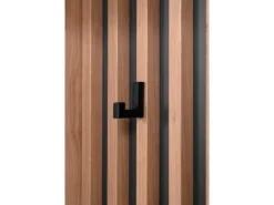 Furn.Design Garderobe Eiche Artisan und Grau 122 cm 3D Lamelle Industrial Madem
