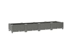 furnicato Hochbeet 160x40x23 cm Polypropylen* Sitzbänke