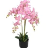 furnicato Künstliche Orchidee mit Topf 75 cm Rosa* Kunstpflanzen