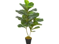 furnicato Künstliche Pflanze Geigen-Feige mit Topf Grün 90 cm* Ostern|Kunstpflanzen