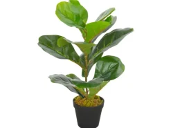 furnicato Künstliche Pflanze Geigen-Feige mit Topf Grün 45 cm