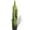 furnicato Künstliche Sansevieria Bogenhanf mit Topf 90 cm Grün* Kunstpflanzen