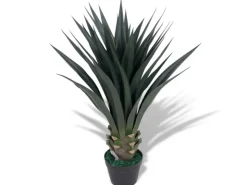 furnicato Künstliche Yucca-Pflanze mit Topf 85 cm Grün