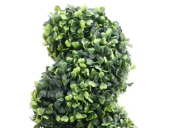furnicato Künstlicher Buchsbaum mit Topf Spiralform Grün 100 cm* Kunstpflanzen