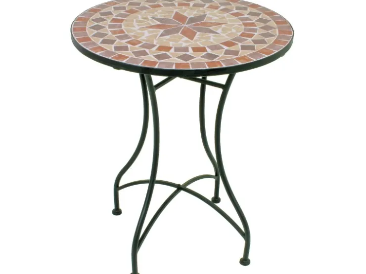 Garden Pleasure Balkon-Set Mosaik Amarillo 3-teilig Braun