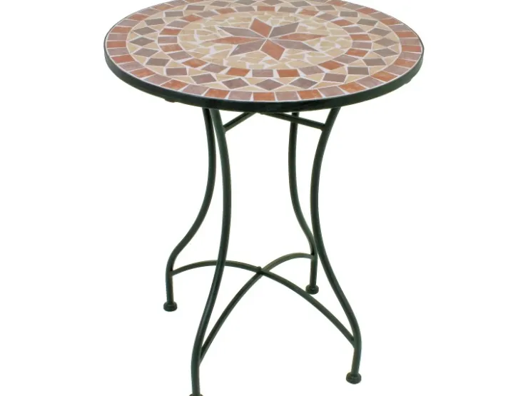Garden Pleasure Balkon-Set Mosaik Amarillo 3-teilig Braun
