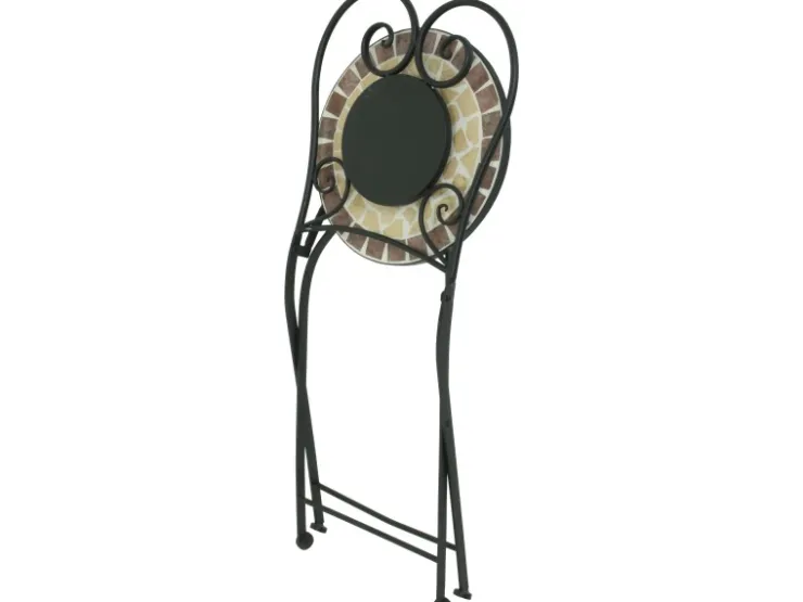 Garden Pleasure Balkon-Set Mosaik Amarillo 3-teilig Braun