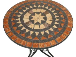 Garden Pleasure Bistro-Set Pular 3-teilg Schwarz-Braun