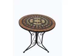 Garden Pleasure Bistro-Set Pular 3-teilg Schwarz-Braun