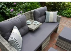 Garden Pleasure Lounge-Sofa Valletta 180 cm x 86 cm x 133 cm Grau* Sofas