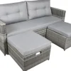 Garden Pleasure Lounge-Sofa Malta 180 cm x 86 cm x 76 cm* Sofas