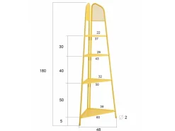 Garden Pleasure Mwh Eckregal Ekko 180 cm x 48 cm x 48 cm