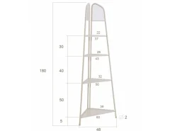 Garden Pleasure Mwh Eckregal Ekko 180 cm x 48 cm x 48 cm* Eckregale