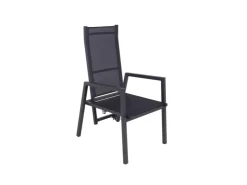 Garden Pleasure Stuhl Sintra 103 cm x 61 cm x 69 cm Grau-Schwarz