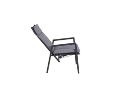 Garden Pleasure Stuhl Sintra 103 cm x 61 cm x 69 cm Grau-Schwarz