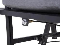 Garden Pleasure Stuhl Sintra 103 cm x 61 cm x 69 cm Grau-Schwarz