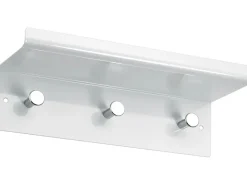 Hettich Garderobe mit Ablage Metall Weiss 3 Haken* Garderoben