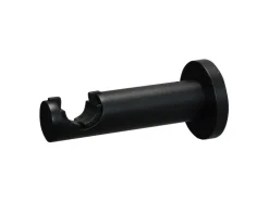 Gardinia Gardinenstangen Set Zylinder Ø 19 mm 160 cm Schwarz matt