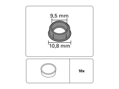 Gardinia Abdeckkappen Weiß 10-er Pack* Vorhänge|Gardinenschienen