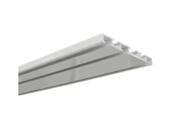 Gardinia Aluminium-Vorhangschiene 3-läufig Weiß 200 cm
