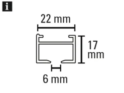 Gardinia Aluminium-Vorhangschienen-Set Luna 1-läufig Weiß 230 cm