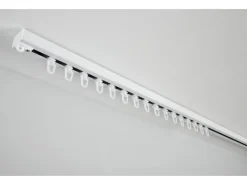 Gardinia Aluminium-Vorhangschienen-Set Luna 1-läufig Weiß 230 cm