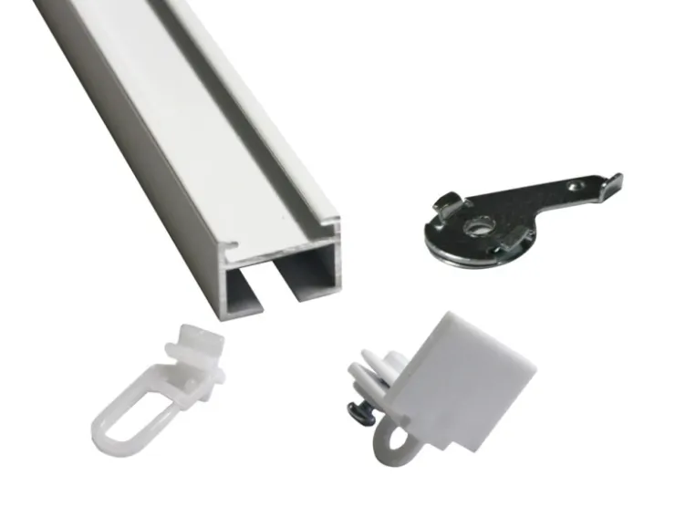Gardinia Aluminium-Vorhangschienen-Set Luna 1-läufig Weiß 160 cm* Gardinenschienen