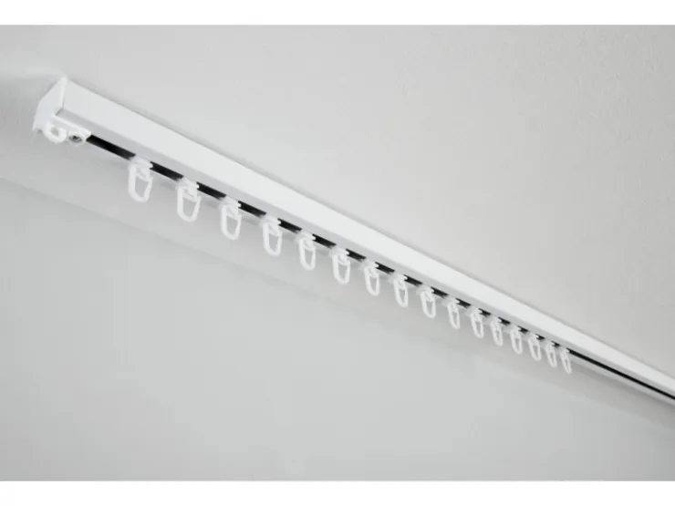 Gardinia Aluminium-Vorhangschienen-Set Luna 1-läufig Weiß 160 cm* Gardinenschienen
