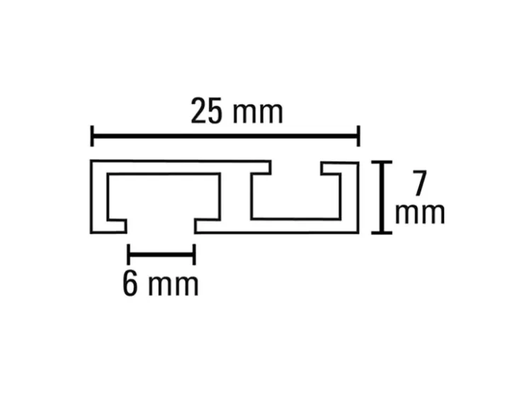 Gardinia Aluminium-Vorhangschiene 1-läufig Weiß 150 cm* Gardinenschienen