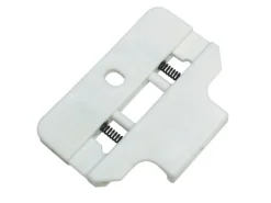 Gardinia Deckenclip für Flächenvorhangschiene 3-läufig Weiß 2-er Pack