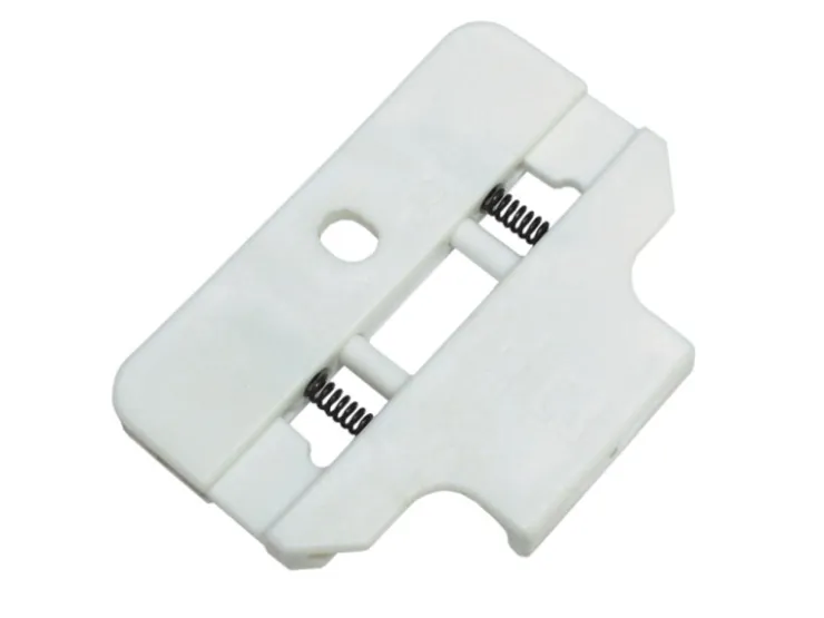 Gardinia Deckenclip für Flächenvorhangschiene 3-läufig Weiß 2-er Pack