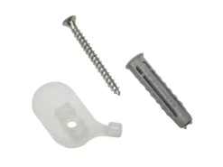 Gardinia Deckenträger für Aluminium-Vorhangschiene 1-läufig Weiß 2-er Pack