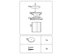 Gardinia Deckenträger für Aluminium-Vorhangschiene 3-läufig Weiß 2-er Pack* Vorhänge|Gardinen