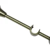 Gardinia Doppelträger offen Messing-Antik 14 cm / 6 cm* Vorhänge|Gardinen