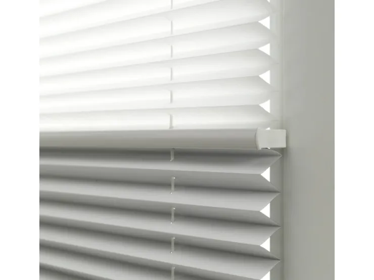 Gardinia Easy Fix Plissee Tag und Nacht Weiß 90 cm x 210 cm
